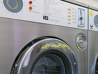 Self service launderette